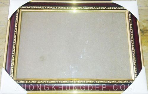 Khung bằng khen màu nâu chỉ vàng đẹp