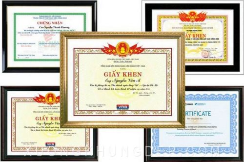 Khung bằng khen các kiểu đơn giản