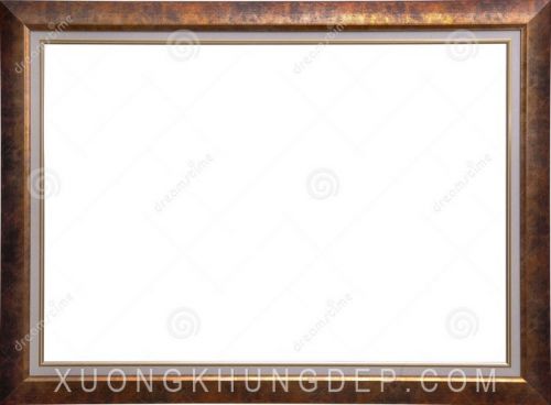 Khung bản đồ màu nâu ánh đồng cổ điển