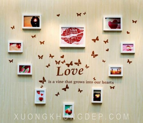 Khung ảnh treo tường trắng ngọt ngào
