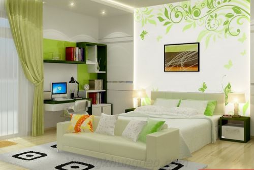 Tranh In Dán Tường Hoa Văn Cách Điệu