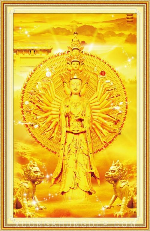 Khung tranh thêu sang trọng cho phòng khách