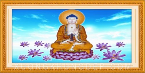 Khung tranh thêu treo phòng khách