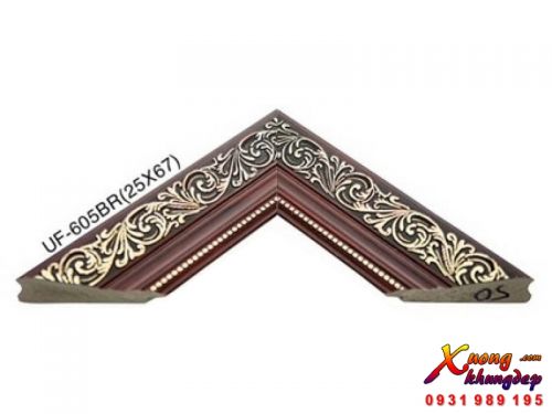 Khung Tranh Ảnh Cổ Điển Màu Nâu Hoa Văn Sang Trọng