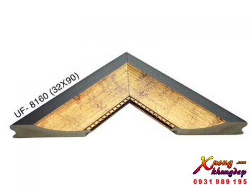 Khung Tranh Ảnh Cổ Điển Vàng Gỗ Viền Đen