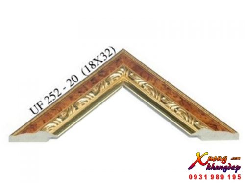 Khung Tranh Composite Kiểu Cổ Điển Màu Nâu và Vàng