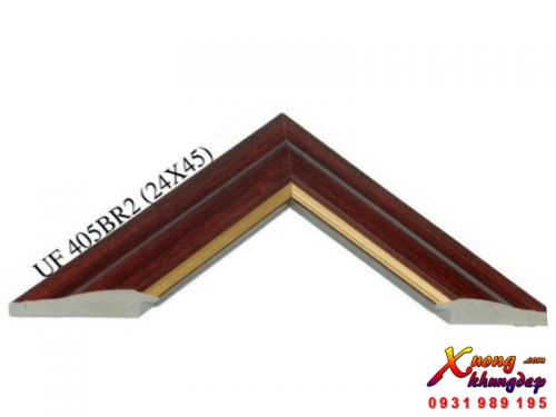 Khung Tranh Composite Màu Nâu Cánh Gián Viền Vàng