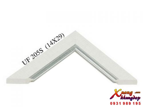 Khung Tranh Composite Màu Trắng và Xám Đẹp