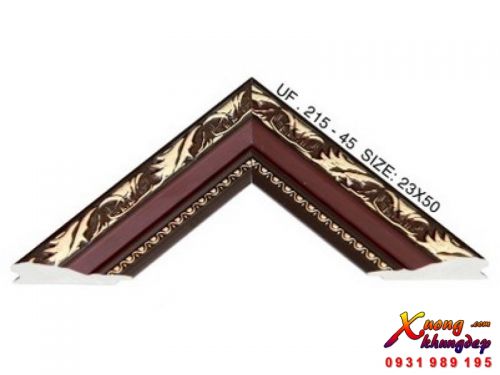 Khung Tranh Composite Thiết Kế Cổ Điển Màu Nâu Vàng