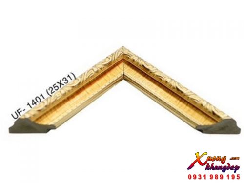 Khung Tranh Gỗ Composite Màu Vàng Đồng Sang Trọng