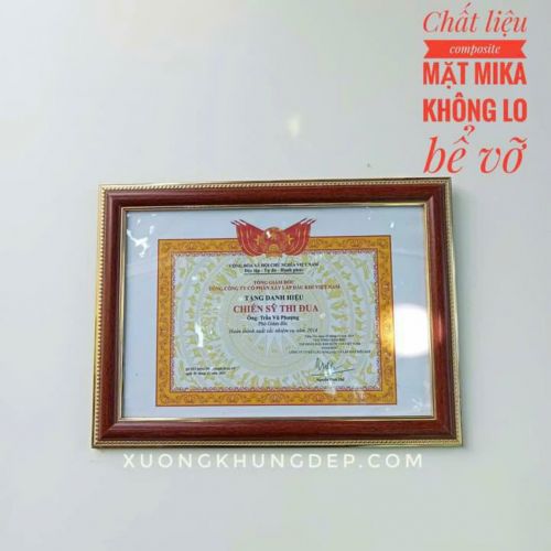 khung tranh khung bang khen composite