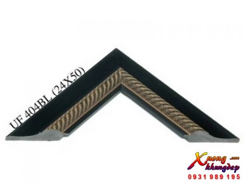 Mẫu Khung Tranh Cổ Điển Composite Màu Đen Vàng