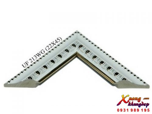 Mẫu Khung Tranh Cổ Điển Màu Trắng Họa Tiết Đen