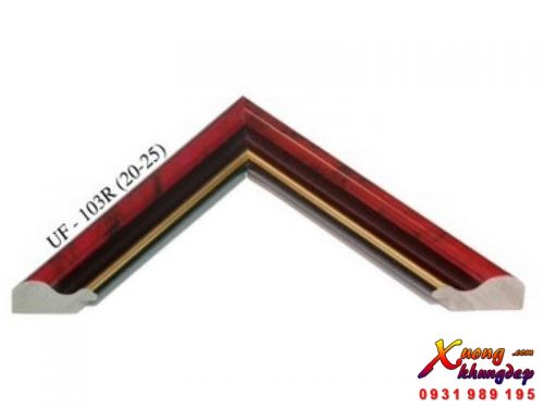 Mẫu Khung Tranh Composite Màu Cánh Gián Đỏ Sang Trọng