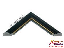 Mẫu Khung Tranh Composite Màu Đen Viền Vàng