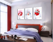 Tranh In Bìa Thư I Love You Bộ 2 Bức
