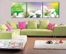 Tranh In Hoa Ly Và Ánh Mặt Trời Bộ 3 Bức
