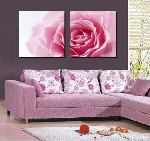 Tranh In Canvas Hoa Hồng Bộ 2 Bức