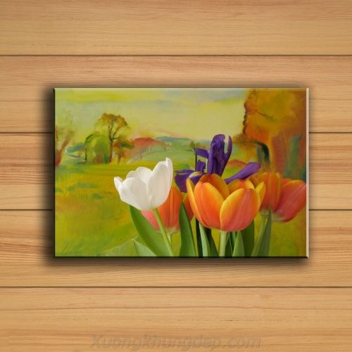 Tranh In Canvas Hoa Tulip