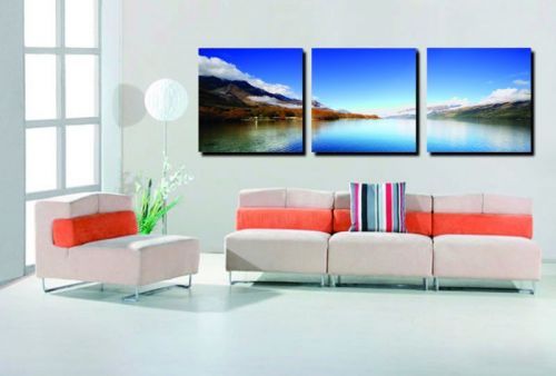 Tranh In Dòng Sông Êm Đềm Bộ 3 Bức